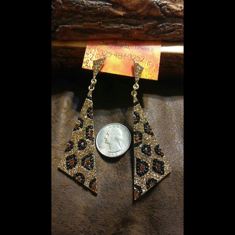 🌟Leopard Sparkle Earrings🌟